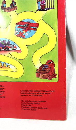 VTG LOT OF 2 BIG BIRD SESAME STREET STICKER FUN & GOLDEN SHAPE BOOKS 1985 1983 - Picture 9 of 19