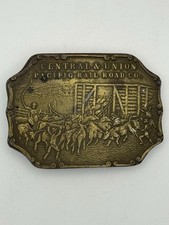 Central Union Pacific Railroad Company Bergamot Vintage Belt Buckle Free Ship