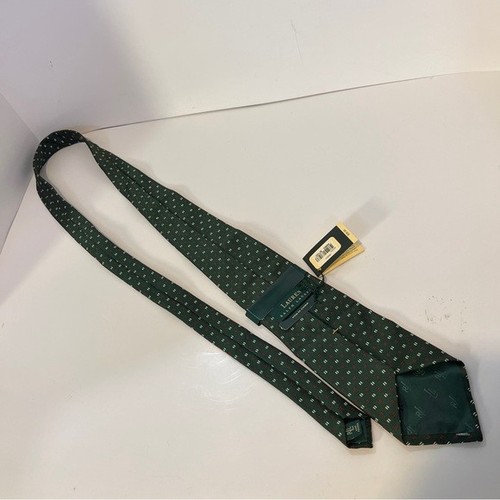 Vintage NWT Polo Ralph Lauren Cruise II Green Necktie Tie 100% Silk New - Foto 2 di 12