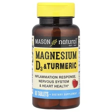 Magnesium, Vitamin D3 & Turmeric, 60 Tablets