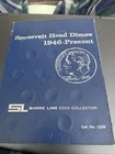 Roosevelt Silver Dime Starter Album 1946-1964 Includes 12 Coins.