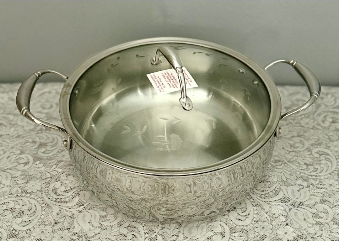 Princess House Heritage Tri Ply 7 Qt Straining