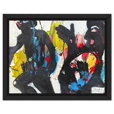 Jenik Cook, Framed Hand Signed Original Painting with Letter of Authenticity.