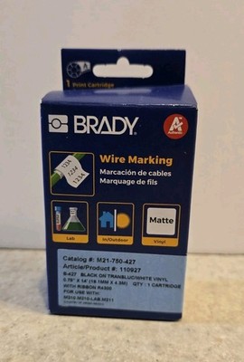Brady Wire Marking Labels M21-750-427. 1 Cartridge