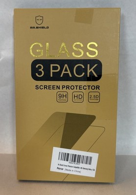 Mr Shield Tempered Glass Screen Protector 3 Pack for Samsung Galaxy S24 NEW!