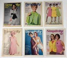 Simplicity Sewing Pattern Catalog Flyer Brochure Lot of 6 Booklets 1960s VTG Ads