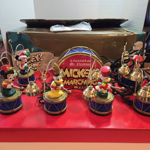 Vintage 1992 Mr. Christmas Mickey's Marching Band 35 Carols New In Box! NOS - Picture 3 of 13