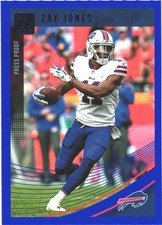 2018 Donruss Press Proof Blue #34 Zay Jones Buffalo Bills