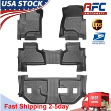 Floor Mats Liners All Weather For 2015-2020 Chevrolet Suburban GMC Yukon