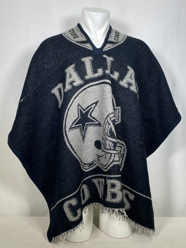 Dallas Cowboys NFL Mexican Gaban Reversible Poncho Serape - Picture 3 of 8