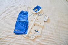 NEW Walt Disney World Winnie the Pooh Bear Classic Bodysuit/Pants/Hat 0-6 Months