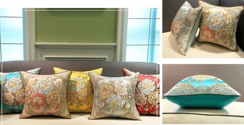 RTS Chinese silk pillow case cushions home decor pillow embroidered decorative - Picture 7 of 7