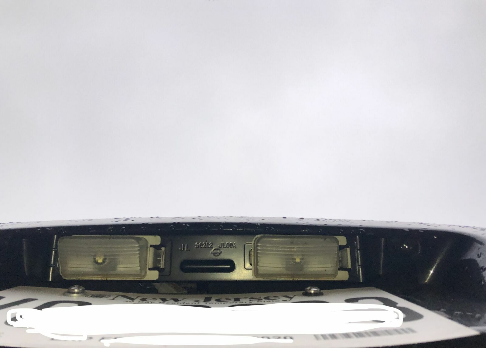 Rear License Plate Lamp Bracket for INFINITI Q60 Q40 G25 G35 G37 Coupe