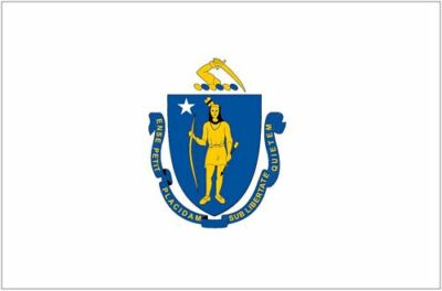 Aufkleber Sticker Flagge Fahne USA - Massachusetts Autoaufkleber