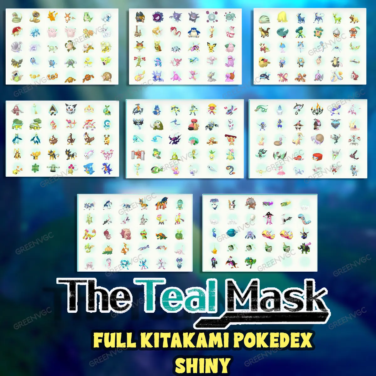 Pokemon Scarlet & Violet DLC: Teal Mask Kitakami Pokedex List