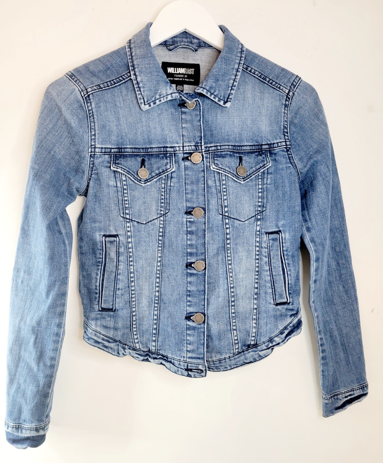 William Rast Button Down Denim W Jacket Size Smal… - image 1