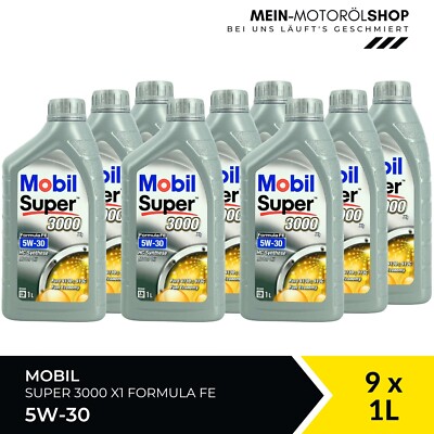 Mobil Super 3000 X1 Formula FE 5W-30 VWC 53036 Ford STJLR 9x1 Liter = 9 Liter