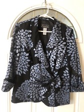 alex evenings Women s jacket/ Top Sz 6 Floral