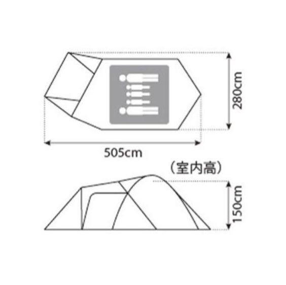 Snow Peak Amenity Dome M SDE-001 Tent standard model 3 to 5 people