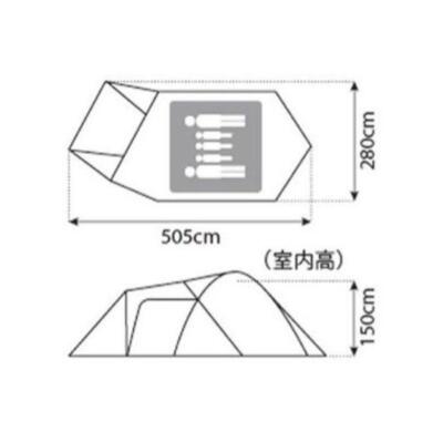 Snow Peak Amenity Dome M SDE-001 Tent standard model 3 to 5 people