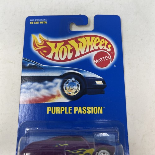 HOT WHEELS BLUE CARD 87 PURPLE PASSION WHITE WALL NEW MB44 - Picture 3 of 9