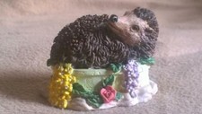 Cute hedgehog in a tub collectable figurine Cuggly Wugglies Collection