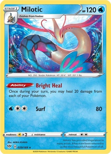 Milotic 039/189 Swsh03: Darkness Ablaze