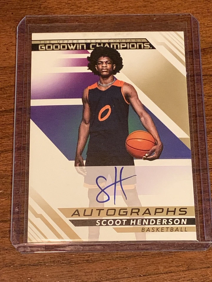 Scoot Henderson 2022 Upper Deck Goodwin Champs Autograph - Image 3 of 3