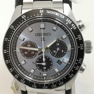 SEIKO PROSPEX SPEEDTIMER Solar SBDL109 Crystal Blue Men's Watch New in Box