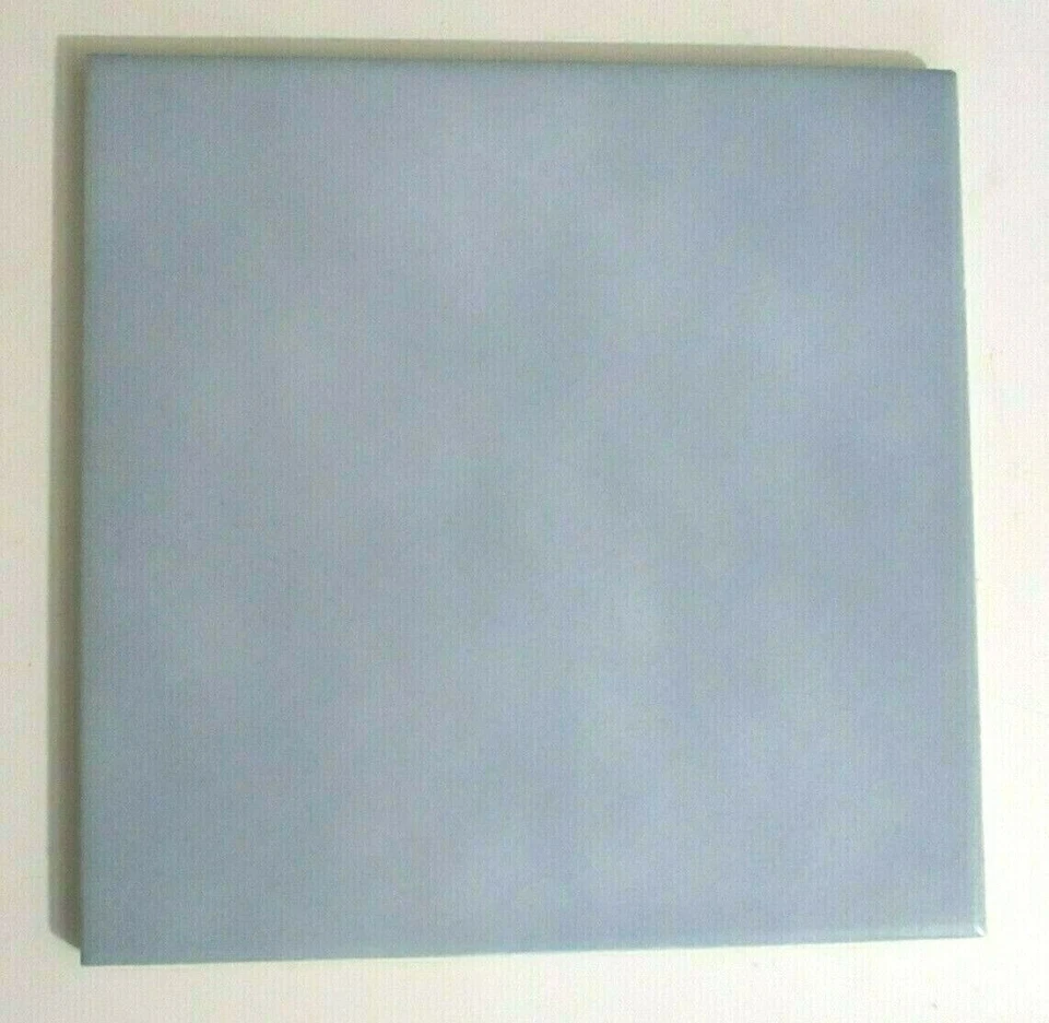 Azulejo de 1 piso Florida FT EE. UU. 8" pulgadas años 70 satinado cielo azul claro porcelana vintage Foto 4 de 4