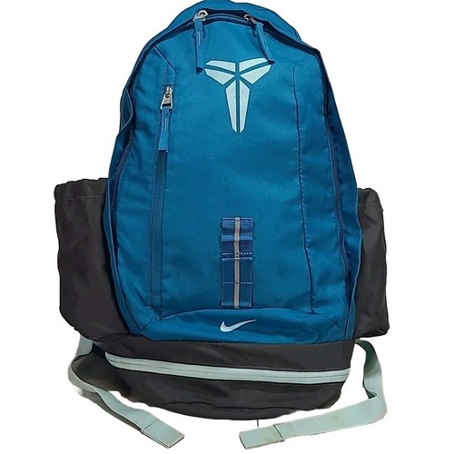 Nike Kobe Bryant Mamba Basketball Blue Black Backpack Rare! School Camp Hike - 第 1/21 張圖片