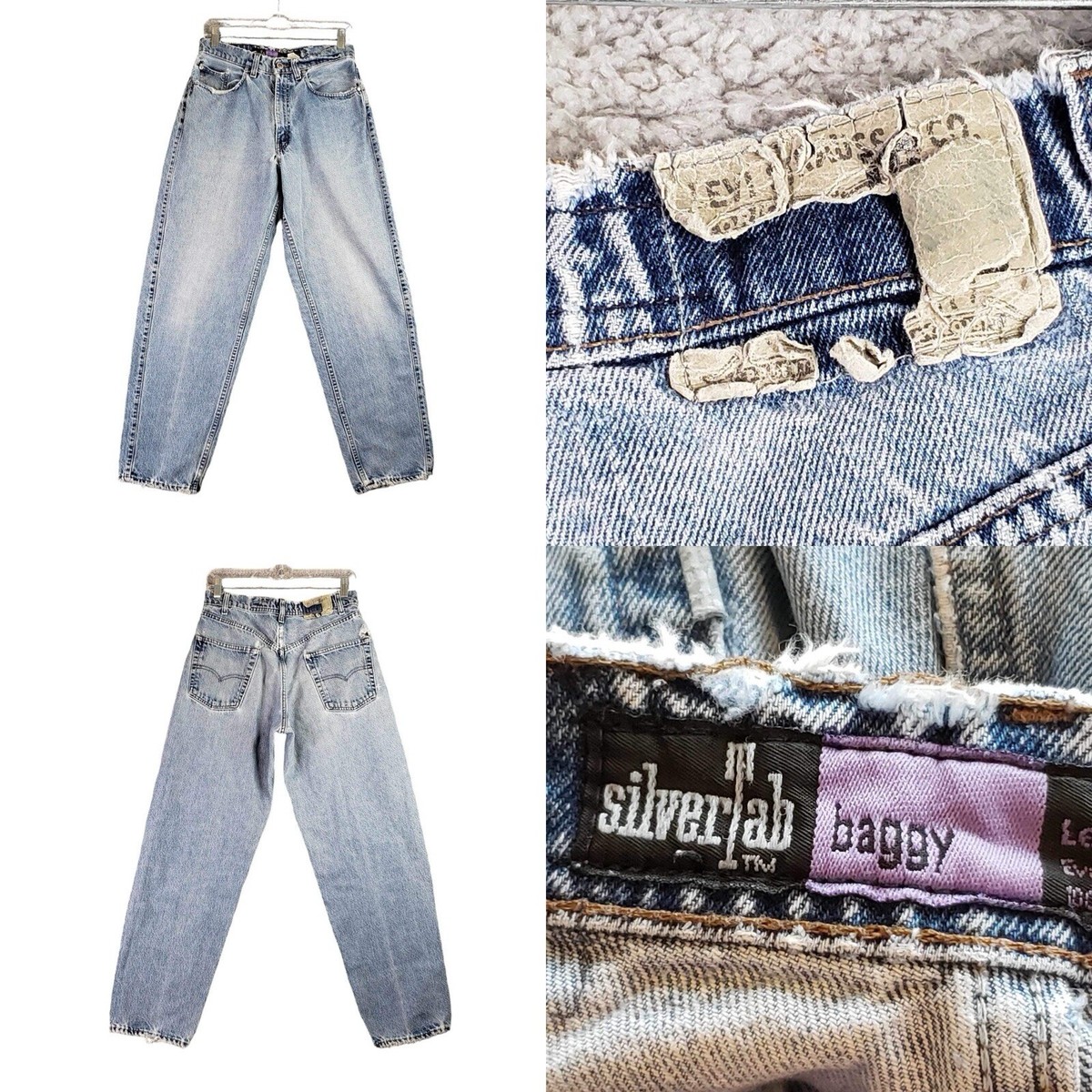 Vintage Levis Silvertab Baggy Jeans Mens 30 30x30 Distressed Vintage Levis Silvertab Baggy Jeans Mens 30 30x30 Distressed