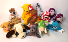 Collection of 12 Stuffed Animals Disney Beanie Babies Neopets and More