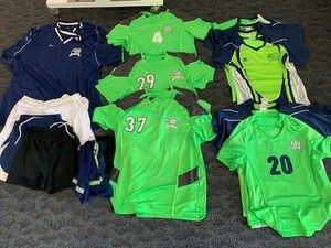 neon green soccer jersey