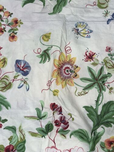 Vtg 98 Brunschwig & Fils Onnalee Cotton Fabric 3 Yards 55" Wide Floral Butterfly - Picture 7 of 16