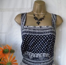 👗******MONSOON PRE-OWNED "LEAF PRINT NAVY" DRESS SIZE LARGE******👗