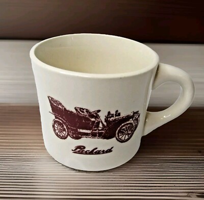 Vtg Packard Motors Diner Coffee Cup Antique Car Detroit Memorabilia USA #USW