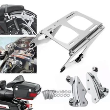Tour Trunk Mount Rack + Docking Hardware Kit For 09-13 Harley Touring Road King