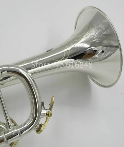 Nuovo TR-700 GS Bb tromba strumento ottone corpo placcato argento laccato oro chiave - Foto 6 di 16