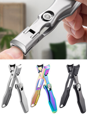 Nagelknipser Aus Edelstahl – Für Dicke Nägel, Mit Nagelfeile & Ledertasche