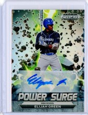 2022 Panini Prizm Draft Picks Power Surge ELIJAH GREEN AUTO Autograph RC Rookie
