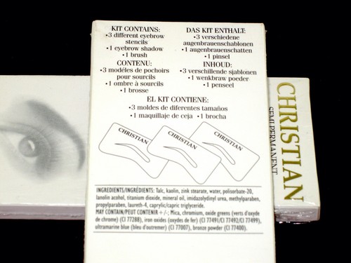 NEU Christian Halbtransparent Semi-Permanent Augenbrauen Make-up Kit AUGENBRAUENSCHATTEN - Bild 29 von 35