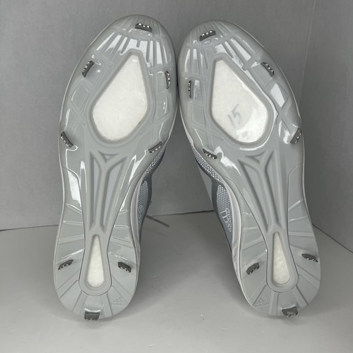 Adidas Icon 6 Baseball Metal Cleats Grey White Men’s Sz 13.5 FV9344 NEW! - Picture 6 of 7