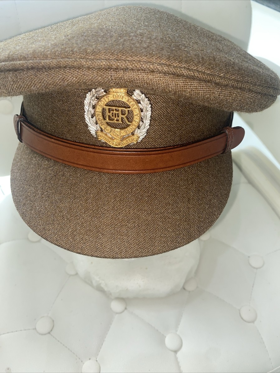 HERBERT JOHNSON ROYAL ENGINEERS BROWN CAP MILITARY SIZE 57 GENUINE