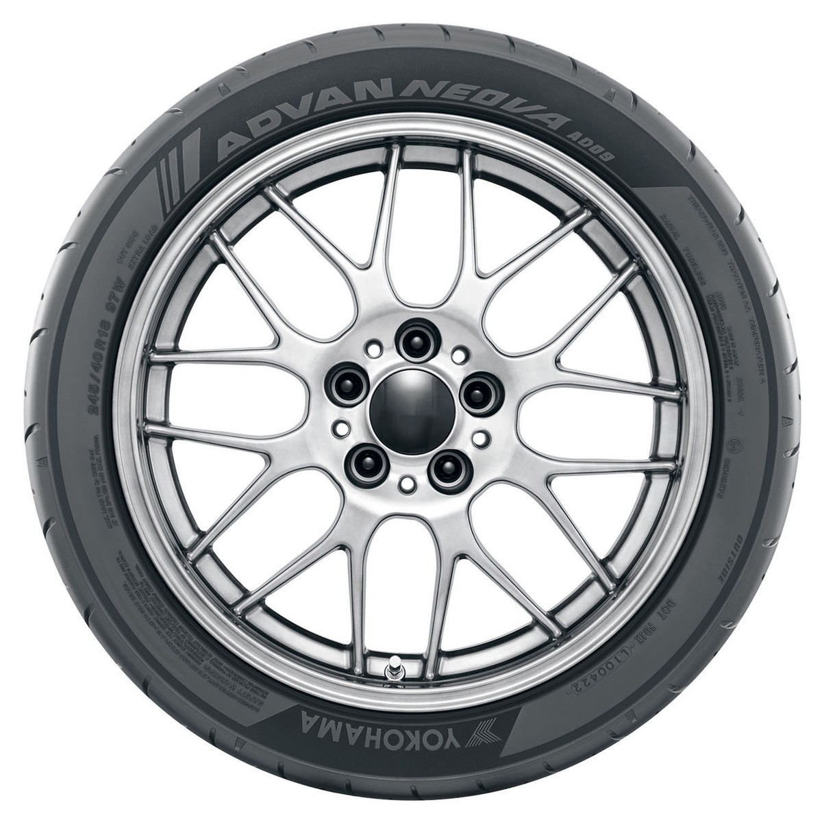 1 New Yokohama Advan Neova Ad09 - 285/30r18 Tires 2853018