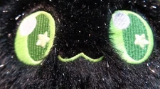 Aphmau MeeMeows Black Cat Long Plush Halloween Glows In The Dark Plush