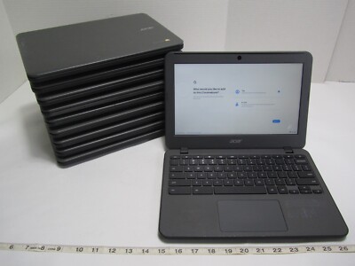 Lot of 10 Acer Chromebook Laptop Computers 11.6'' 16GB 4GB RAM Intel Celeron B