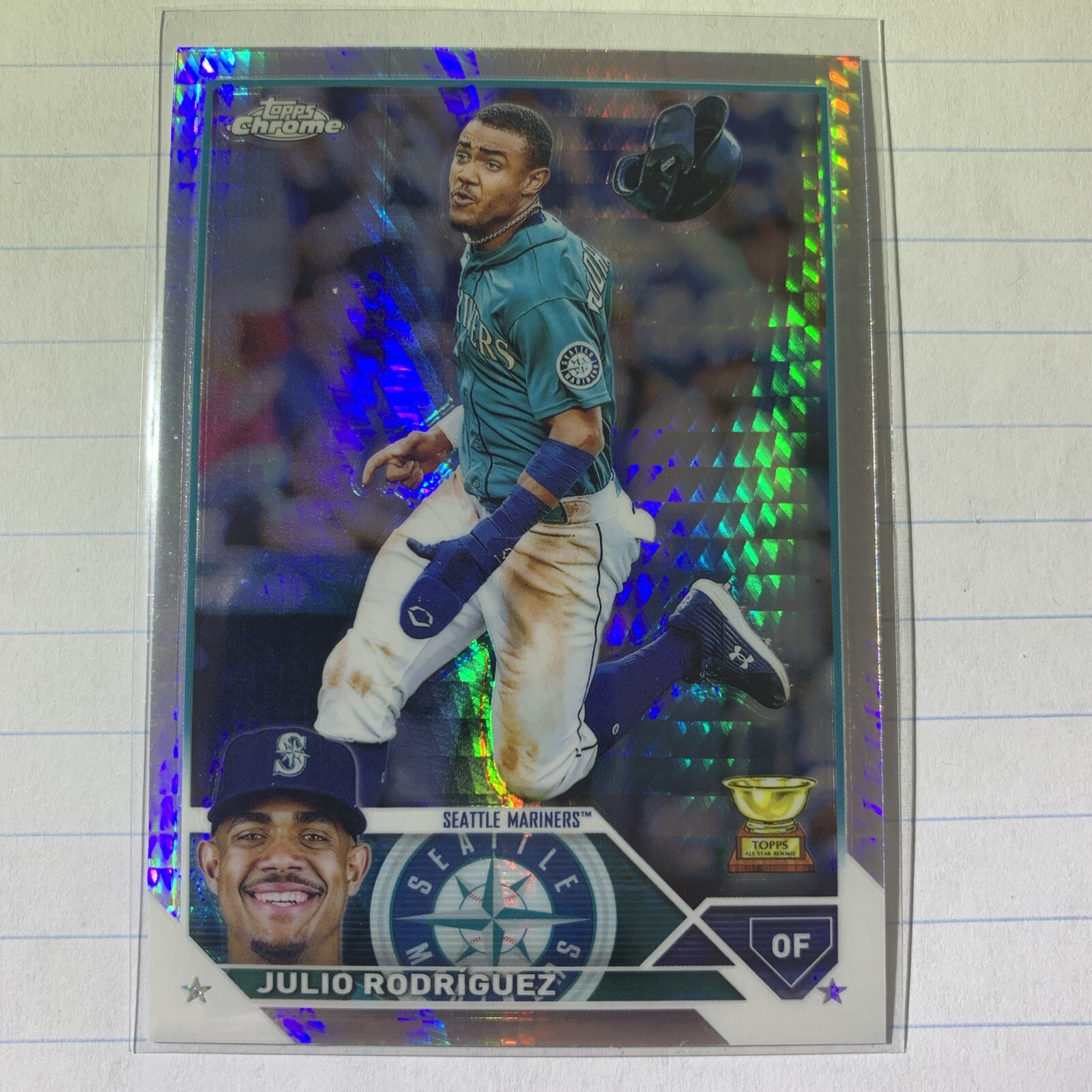 2023 topps chrome Julio Rodriguez refractor #200