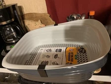 Arm Hammer Sifting Litter Box Microban Odor Control Cat Dog Large Grey NEW