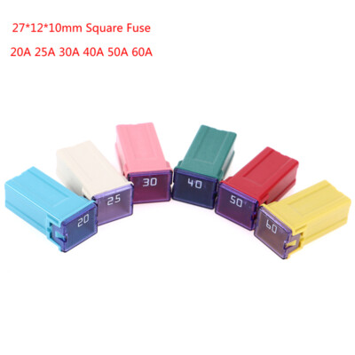 Mini Square Fuse 32V 20A 25A 30A 40A 50A60A Automotive Car Fuse with Plastic -wy